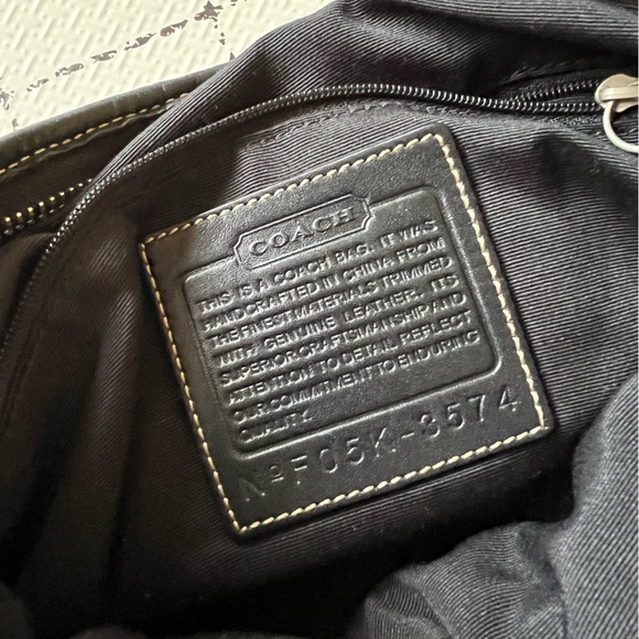 Coach Signature Pattern Leather & Cloth Cross Body Bag - Picture 4 of 7